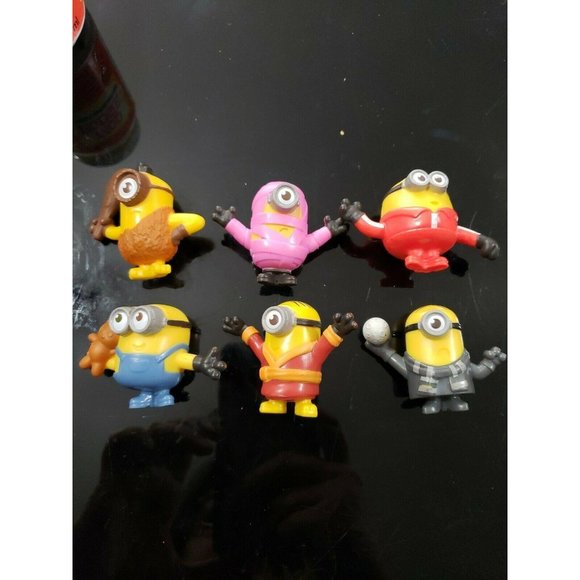 Mcdonald S Toys 29 Lot Of 6 Minions Rise Of Gru Mcdonalds Happy Poshmark